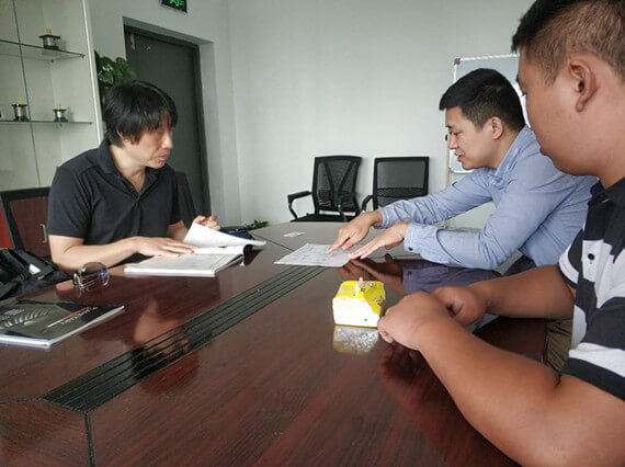 御茨智能盛總與古河昌史先生對精密行星減速機的技術(shù)交流