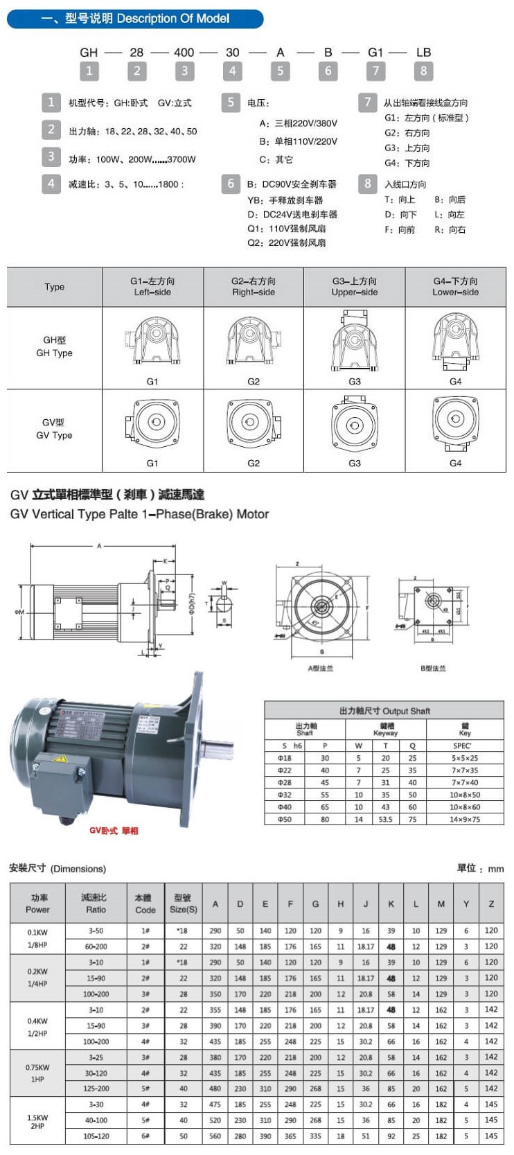 立式齒輪減速電機（剎車）行業(yè)定制選型報價-18116258006