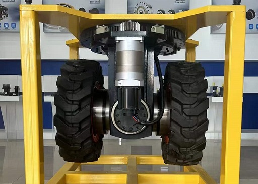 邁傳行星減速機(jī)配伺服電機(jī)一體應(yīng)用在AGV行走驅(qū)動(dòng)輪上